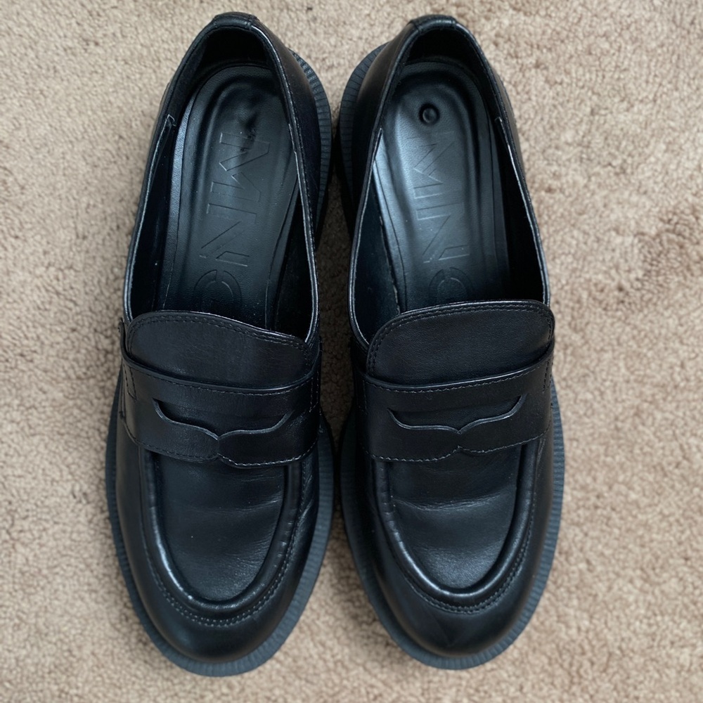 Black Leather Loafers women - Picture 3 of 10